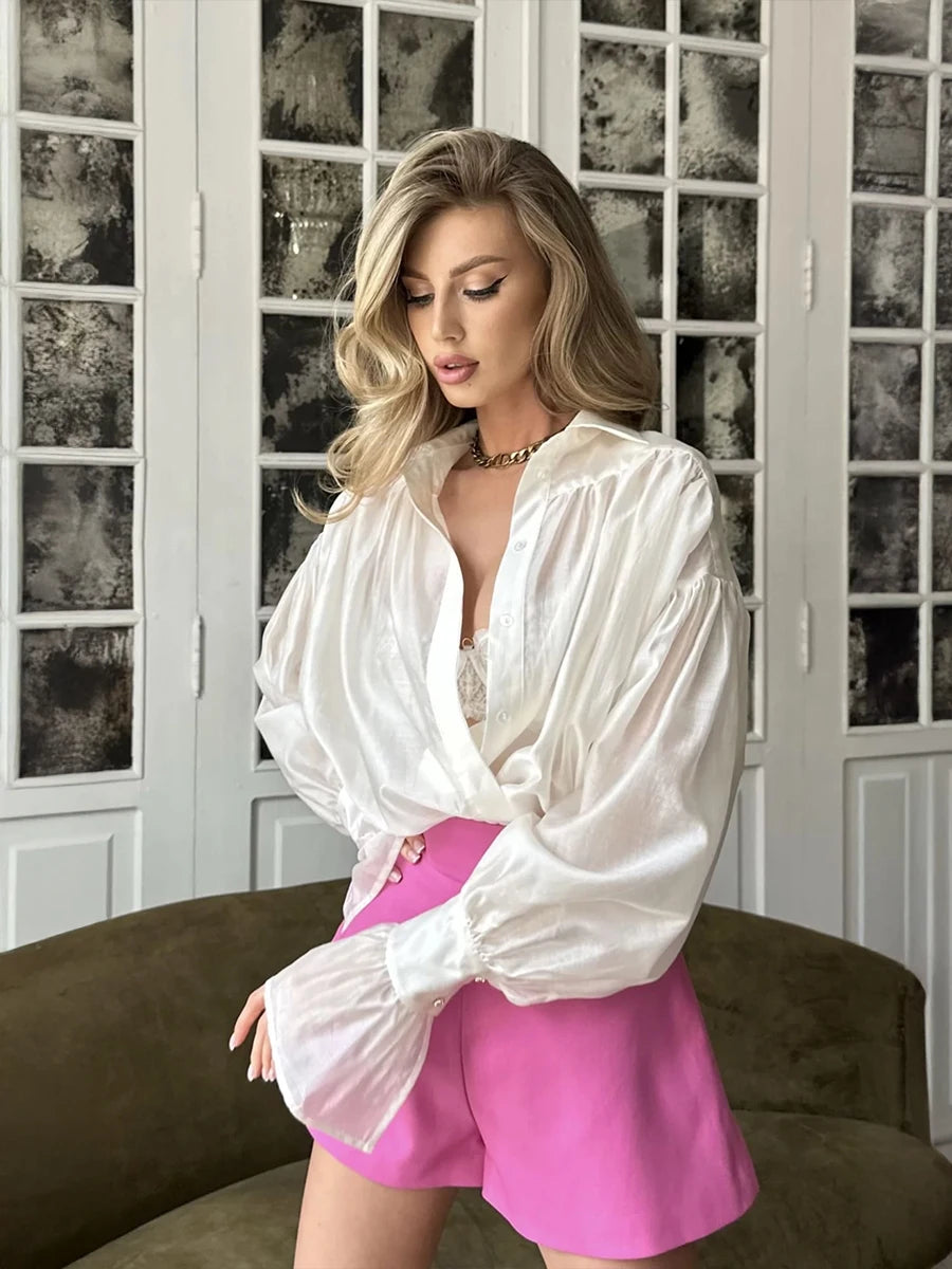 Bornladies Herbst Damen Hemd – Eleganter Büro-Look & femininer Komfort